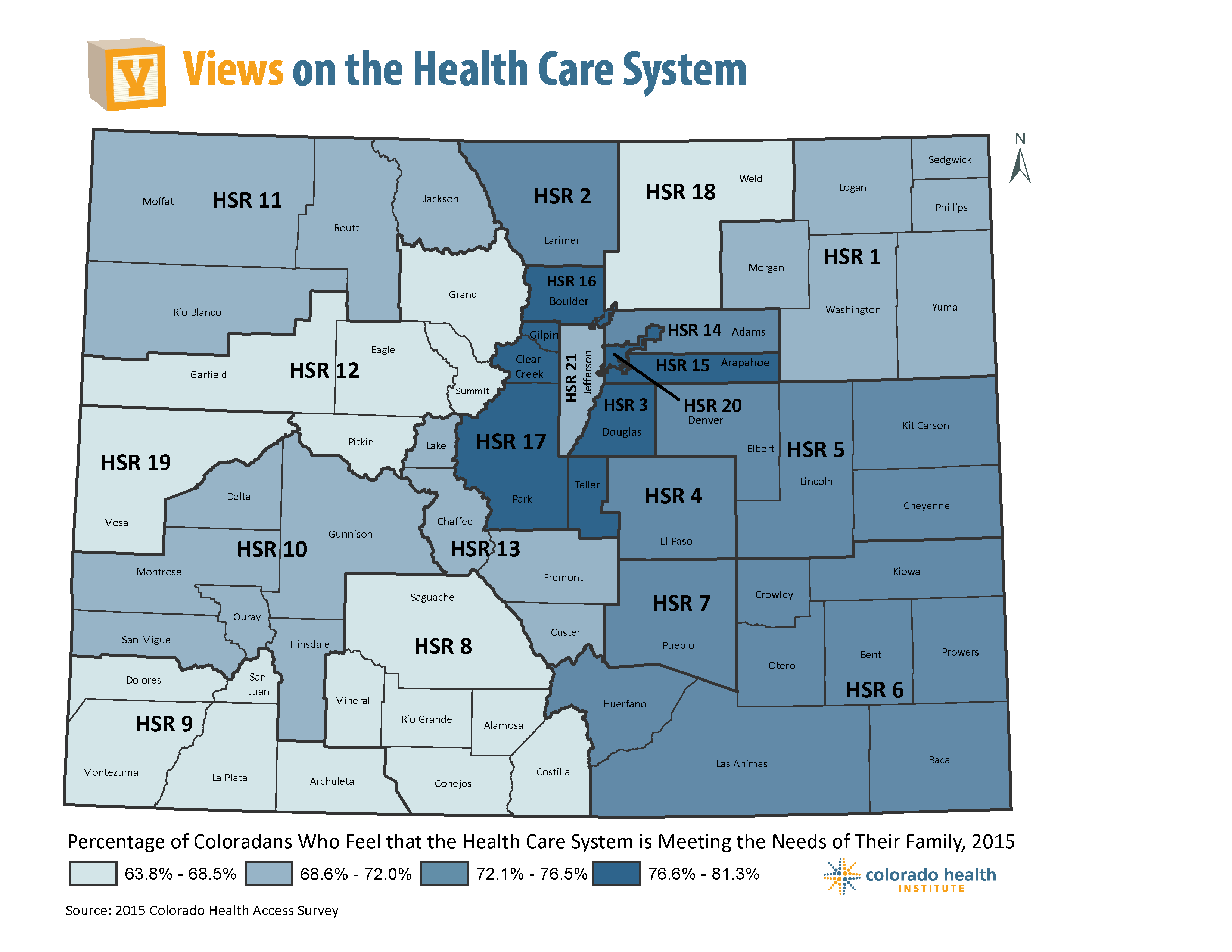 Views on Health Care System  Map