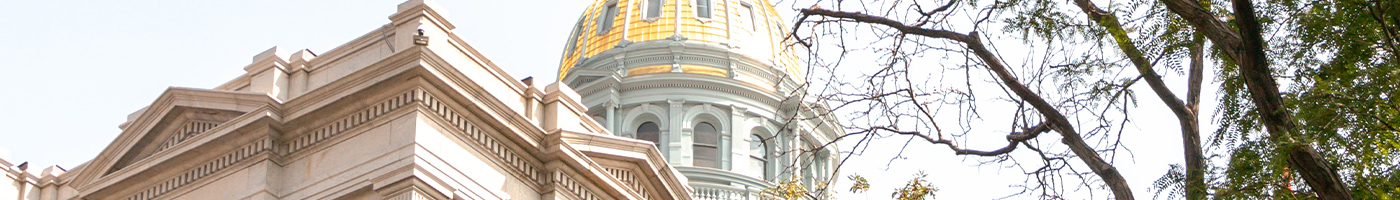 The Colorado capitol building and dome