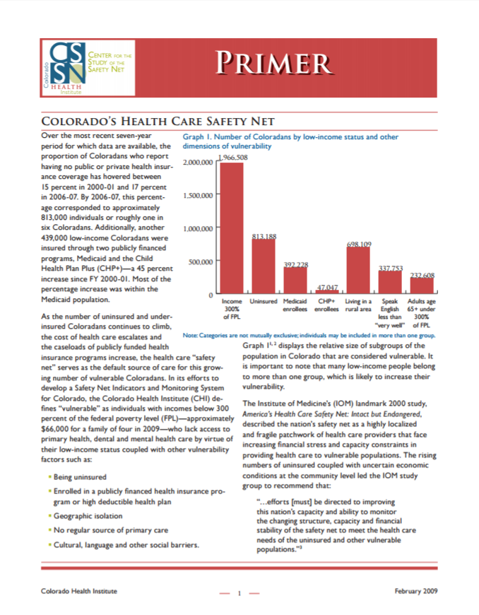 2009 Safety Net Primer