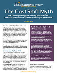 Cost Shift report