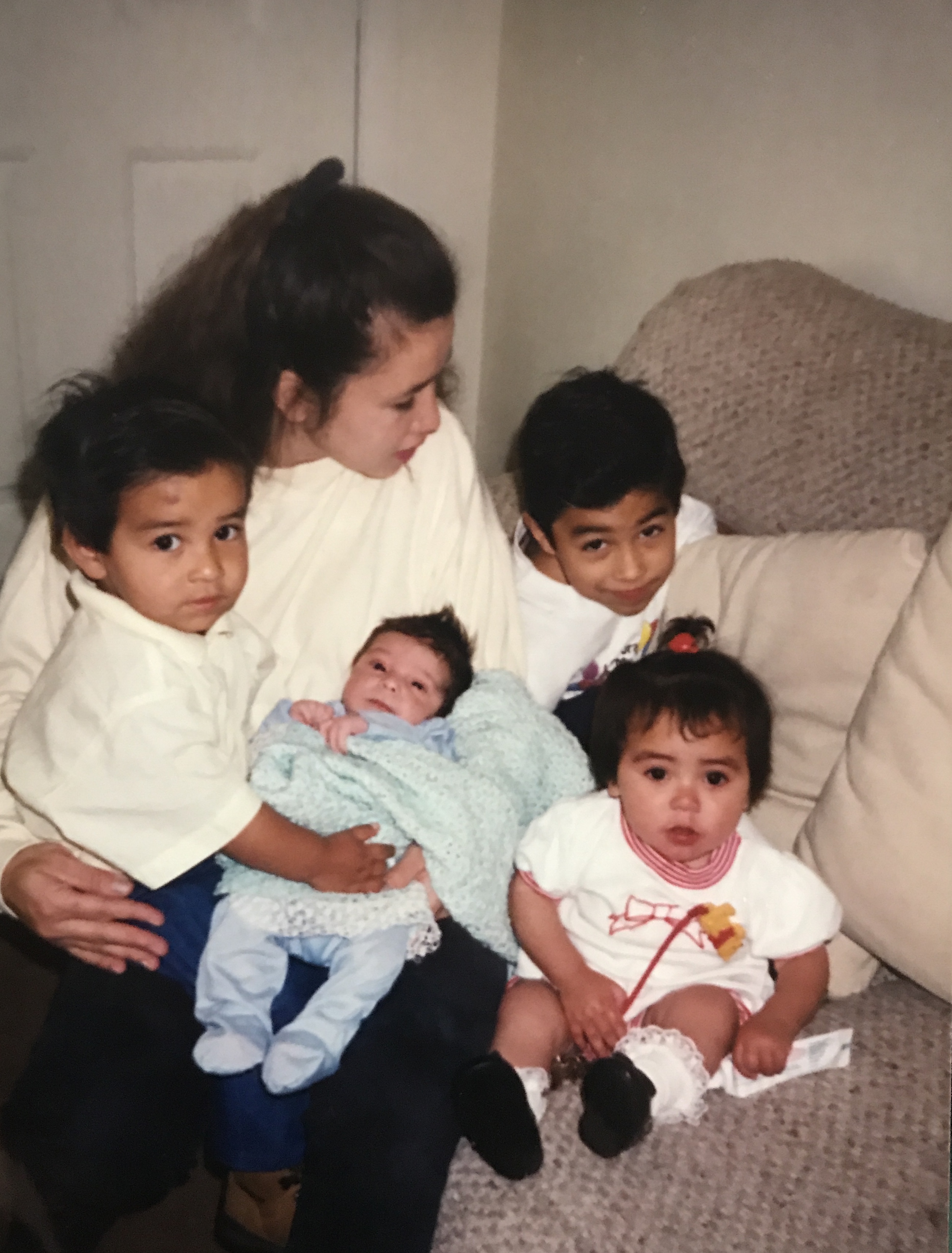 Adriana Gomez and family, circa late 1990s