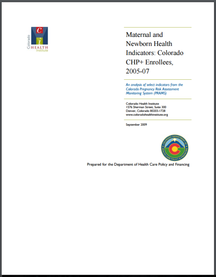 Maternal and Newborn Health 