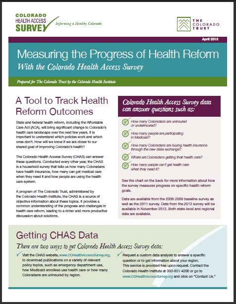 Measuring the Progress of Health Reform