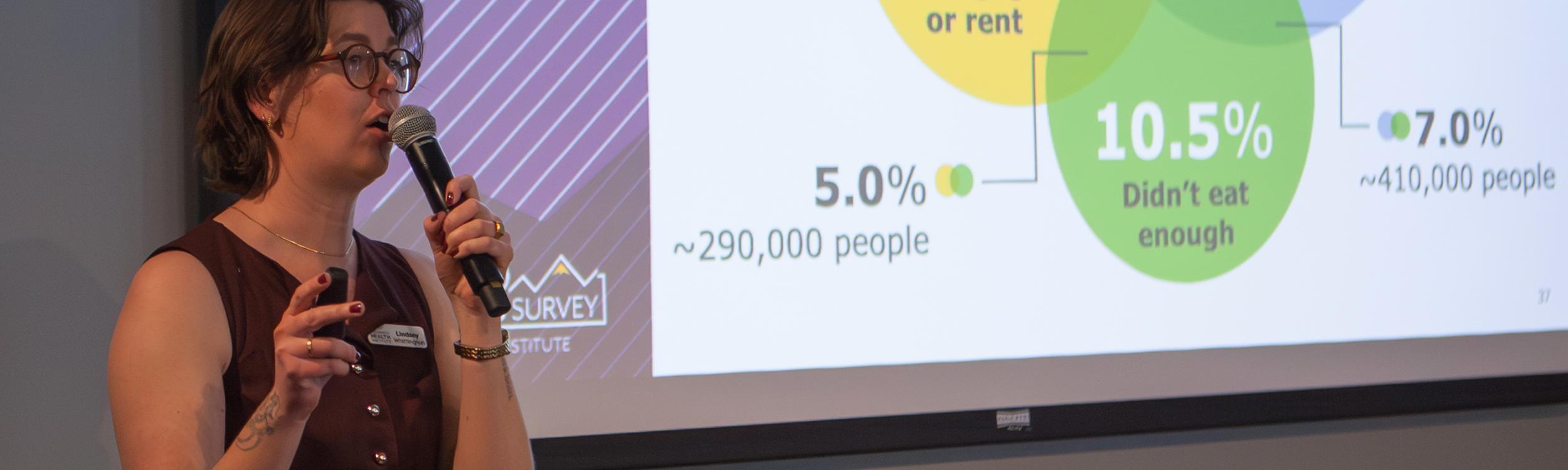 CHI's Lindsey Whittington presents at the 2025 CHAS launch