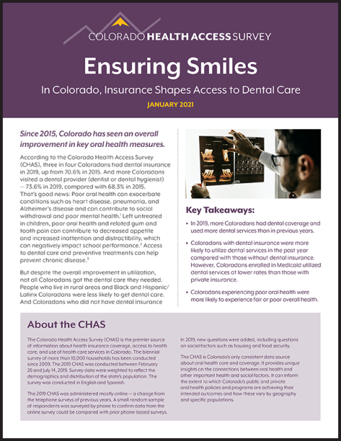 Oral Health brief cover