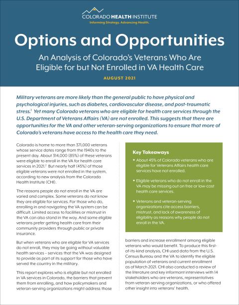 Options and Opportunities